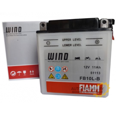 FIAMM 7904446 Аккумуляторная батарея евро 11Ah 100A 135/90/145 FB10L-B moto