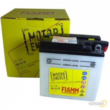 FIAMM 7904468 Аккумуляторная батарея евро 11Ah 50A 120/60/130 6N11A-1B moto
