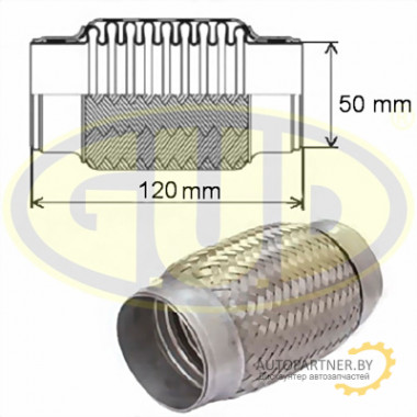 Гофра глушителя G.U.D 50x120 / GFP350120