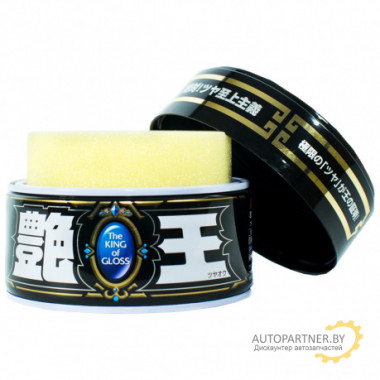 Полироль для кузова SOFT99 The King of Gloss усиление блеска для темных авто 300 гр / 00177