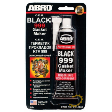 Герметик-прокладка ABRO 999 черный 85г / 912ABR