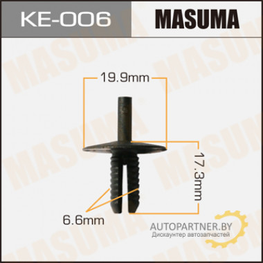 Клипса пластиковая MASUMA (BMW 51111944537)  / KE006