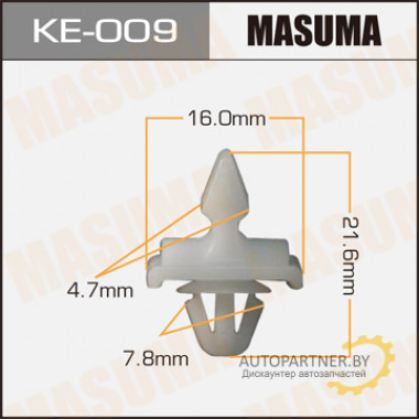 Клипса пластиковая MASUMA (MERCEDES-BENZ A0019884981)  / KE009