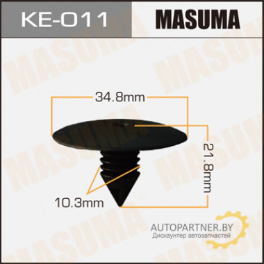 Клипса пластиковая MASUMA (RENAULT 7703077225)  / KE011