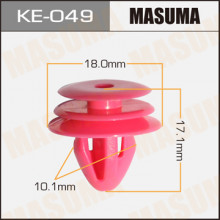 Клипса пластиковая MASUMA (KIA 8231527000)  / KE049