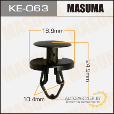 Клипса пластиковая MASUMA (GENERAL MOTORS 11609417)  / KE063