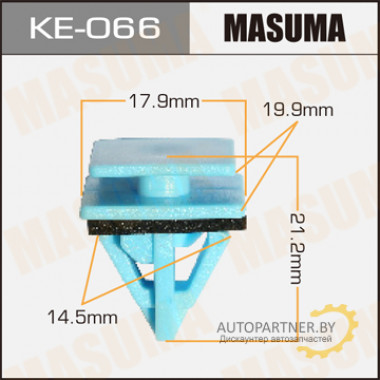 Клипса пластиковая MASUMA (HYUNDAI 877583L000)  / KE066