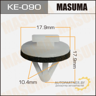 Клипса пластиковая MASUMA (TOYOTA 753950T010)  / KE090