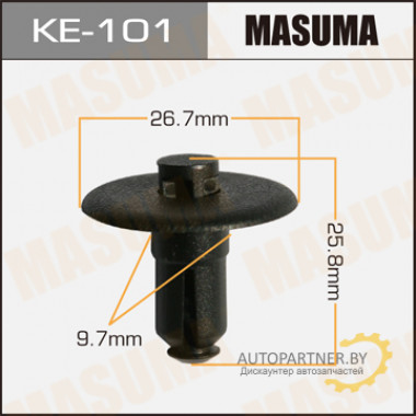Клипса пластиковая MASUMA (GENERAL MOTORS 25695687)  / KE101