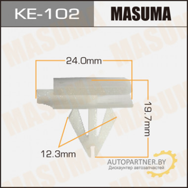 Клипса пластиковая MASUMA (GENERAL MOTORS 10323057)  / KE102