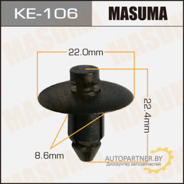 Клипса пластиковая MASUMA (CHRYSLER WX68DX9AA)  / KE106