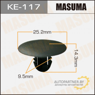 Клипса пластиковая MASUMA (FORD 6448410)  / KE117