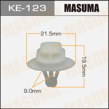 Клипса пластиковая MASUMA (RENAULT 7701047661)  / KE123