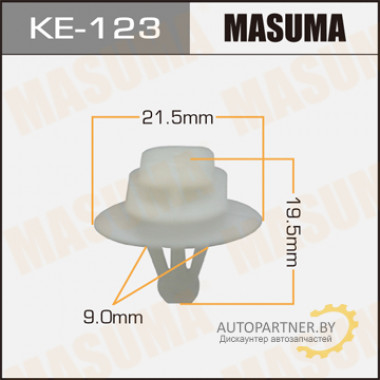 Клипса пластиковая MASUMA (RENAULT 7701047661)  / KE123
