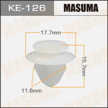 Клипса пластиковая MASUMA (PEUGEOT 6991T3)  / KE126