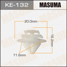 Клипса пластиковая MASUMA (PEUGEOT 856540)  / KE132