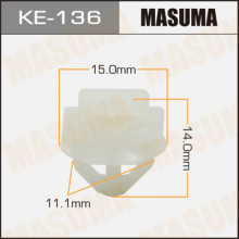 Клипса пластиковая MASUMA (PEUGEOT 6995X3)  / KE136