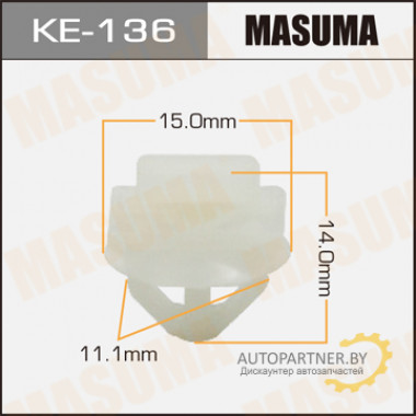 Клипса пластиковая MASUMA (PEUGEOT 6995X3)  / KE136