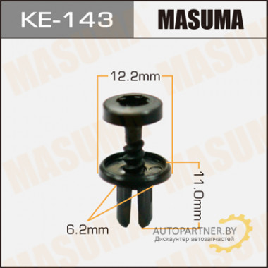 Клипса пластиковая MASUMA (RENAULT 7703072236)  / KE143