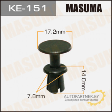 Клипса пластиковая MASUMA (BMW 51498166702)  / KE151