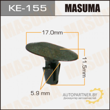Клипса пластиковая MASUMA (FIAT 9619769080)  / KE155