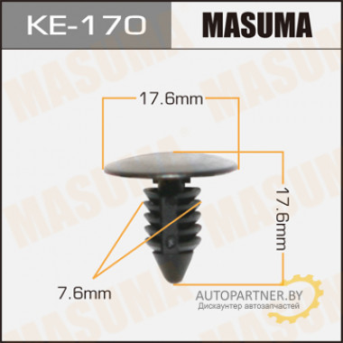 Клипса пластиковая MASUMA (FORD 389358)  / KE170