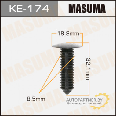 Клипса пластиковая MASUMA (FORD 390018S)  / KE174