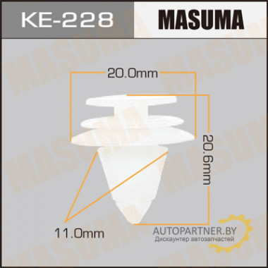 Клипса пластиковая MASUMA (CHRYSLER 6505292AA)  / KE228