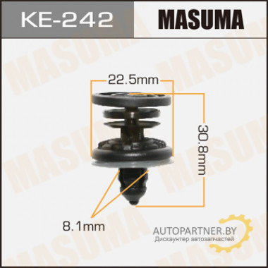 Клипса пластиковая MASUMA (VAG 7L6868243)  / KE242