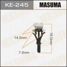Клипса пластиковая MASUMA (FORD N806289S)  / KE245