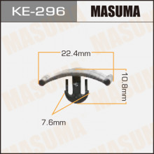 Клипса пластиковая MASUMA (GENERAL MOTORS 1162488)  / KE296