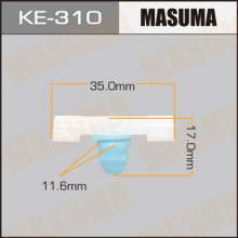 Клипса пластиковая MASUMA (BMW 51138231130)  / KE310