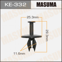 Клипса пластиковая MASUMA (GENERAL MOTORS 14045480)  / KE332