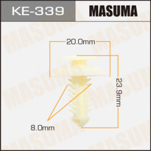 Клипса пластиковая MASUMA (FORD N802900S)  / KE339