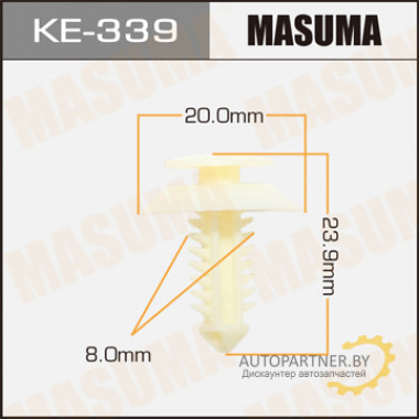 Клипса пластиковая MASUMA (FORD N802900S)  / KE339