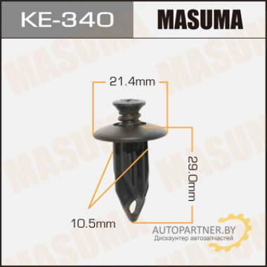 Клипса пластиковая MASUMA (GENERAL MOTORS 15672330)  / KE340