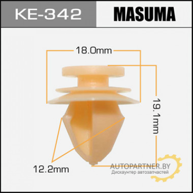 Клипса пластиковая MASUMA (RENAULT 6001549265)  / KE342