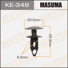 Клипса пластиковая MASUMA (GENERAL MOTORS 15153415)  / KE348