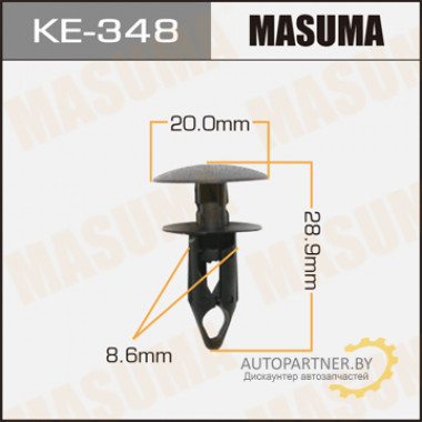 Клипса пластиковая MASUMA (GENERAL MOTORS 15153415)  / KE348
