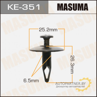 Клипса пластиковая MASUMA (FORD N804837S)  / KE351