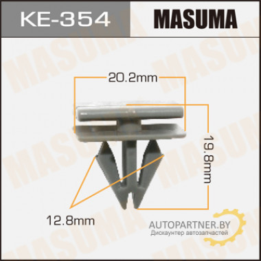 Клипса пластиковая MASUMA (GENERAL MOTORS 25693852)  / KE354