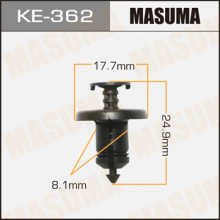 Клипса пластиковая MASUMA (RENAULT 7703072360)  / KE362