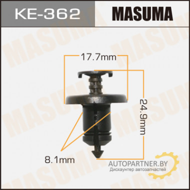 Клипса пластиковая MASUMA (RENAULT 7703072360)  / KE362