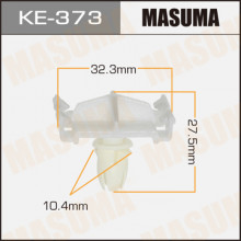 Клипса пластиковая MASUMA (MERCEDES-BENZ A0019888081)  / KE373