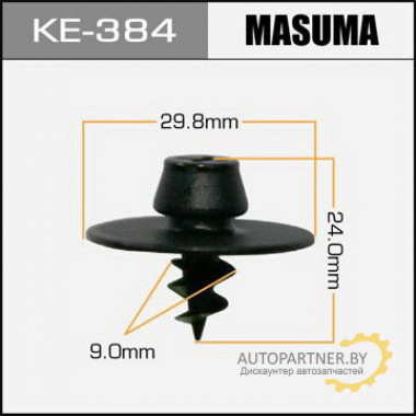 Клипса пластиковая MASUMA (VAG 3D0864812AB41)  / KE384