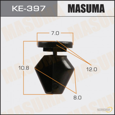 Клипса пластиковая MASUMA (PEUGEOT 9025J8)  / KE397