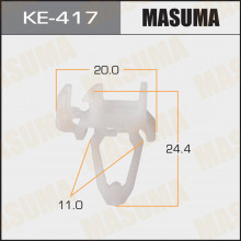 Клипса пластиковая MASUMA (BMW 51777891250)  / KE417