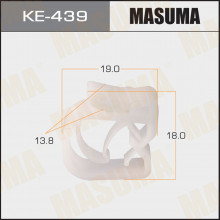 Клипса пластиковая MASUMA (BMW 61138350827)  / KE439