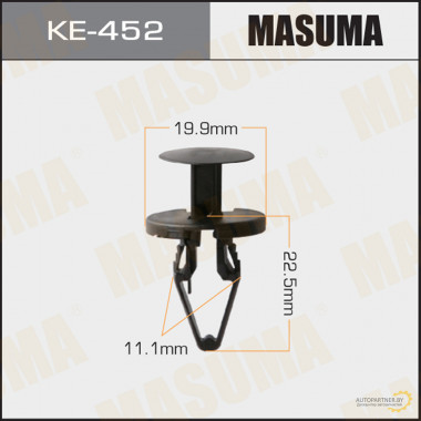 Клипса пластиковая MASUMA (GENERAL MOTORS 212942)  / KE452