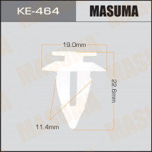Клипса пластиковая MASUMA (MERCEDES-BENZ A0009912498)  / KE464